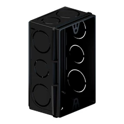 Kit 50 Caixas De Luz 4x2 Preta Dual