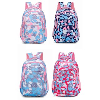 Mochila Grande Nylon Impermeável Escolar Faculdade Femenina Com Chaveiro PomPom