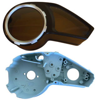 Par Carcaça Painel Inferior Superior NXR Bros 150 2010 2011 2012 2013 2014 2015 Mod. original Cor Preto em Oferta na Shopee