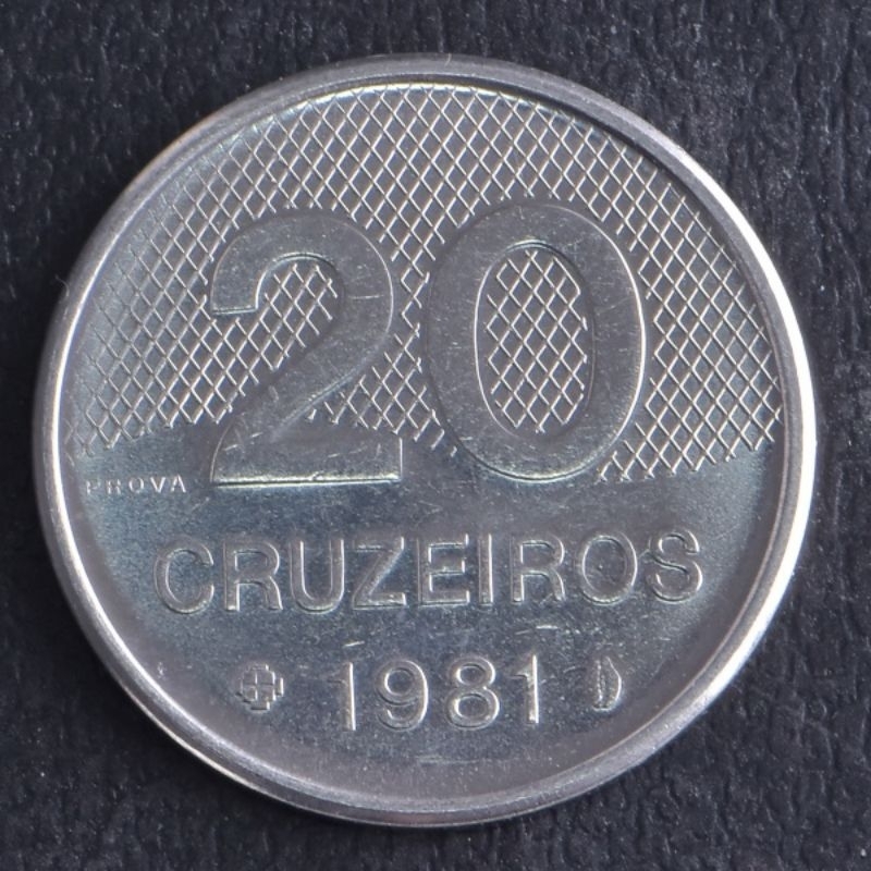 Moeda de 20 Cruzeiros Brasil 🇧🇷 SOB 1981-1985 + Coin Holder