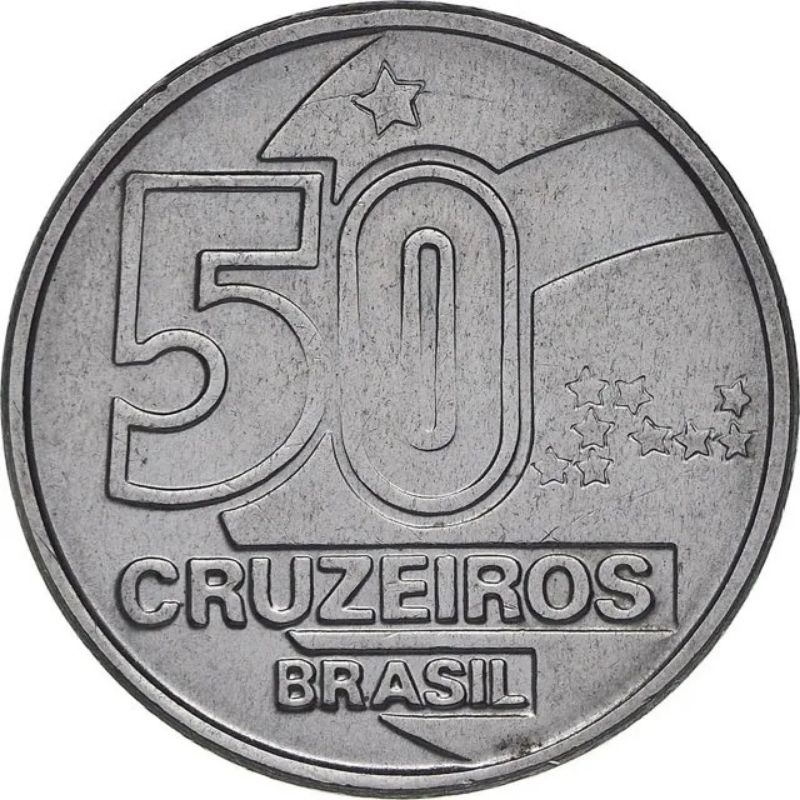 Moeda de 50 Cruzeiros Brasil 🇧🇷 SOB - 1992 + Coin Holder