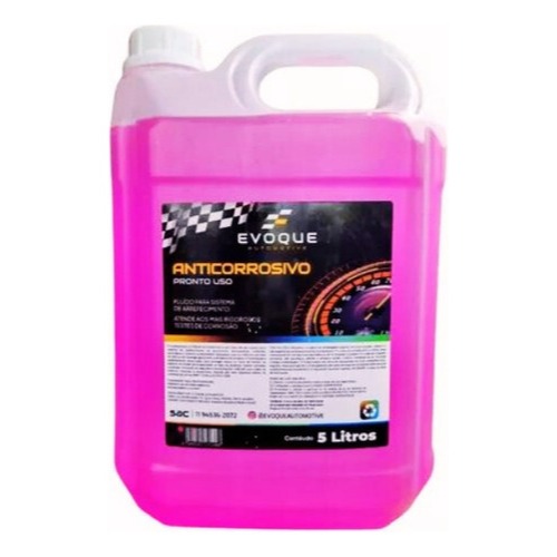Aditivo Fluído Líquido Radiador Rosa Pronto Uso 5 Litros em Oferta na Shopee