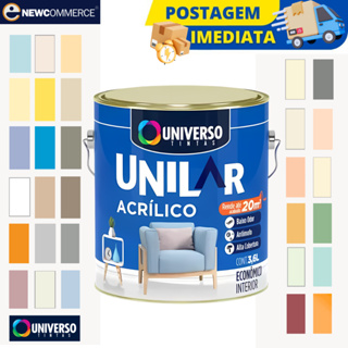 Tinta Antimofo Unilar 3,6L Parede - Escolha sua Cor! em Oferta na Shopee