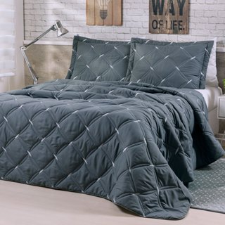 Kit Cobre Leito Unique Casal 3 peças - tecido micropercal 200 fios em Oferta na Shopee