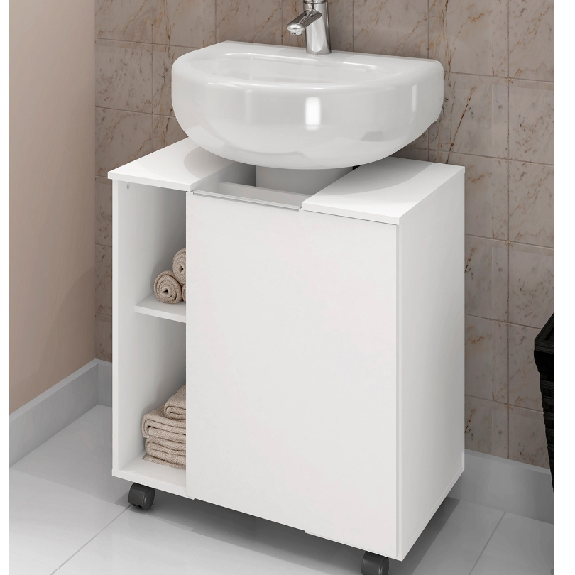 Armário/Gabinete Banheiro para Pia de Coluna Peq - Várias Cores em Oferta na Shopee