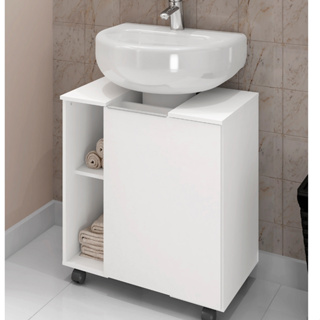 Armário/Gabinete Banheiro para Pia de Coluna Peq - Várias Cores em Oferta na Shopee