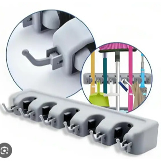 Suporte Multiuso 6 Posições Porta Vassoura Rodo Chave em Oferta na Shopee