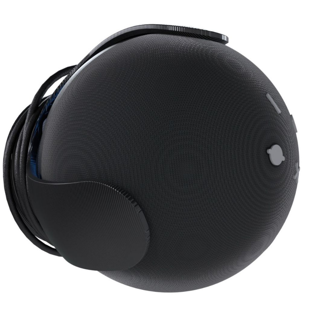 Suporte de Parede ou Teto Com Enrolador de Cabos Compatível com Alexa Echo Dot 4 e 5