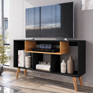 Rack Bancada Sala Aparador Com Pes Retro  Zaarah  - Várias Cores em Oferta na Shopee