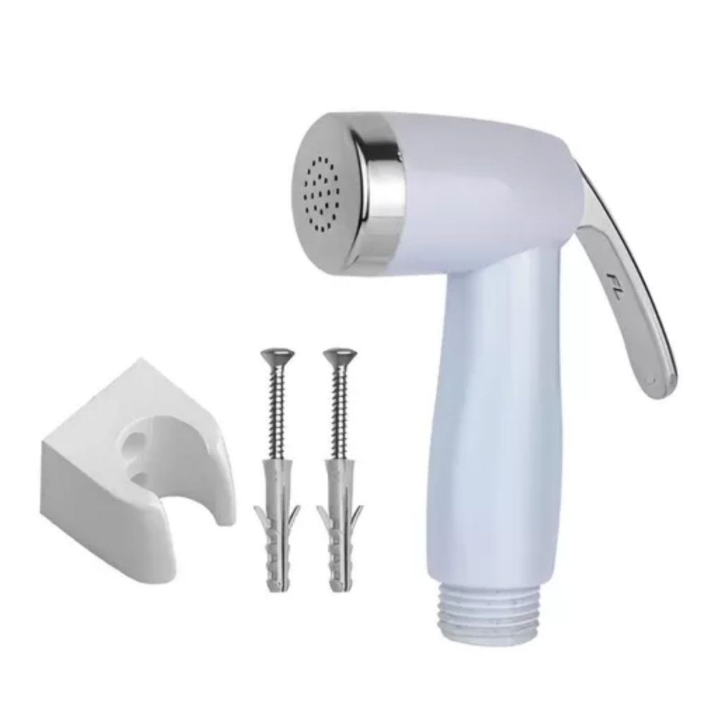 Gatilho Para Ducha Higiênica Chuveirinho Abs Branco + Suporte em Oferta na Shopee
