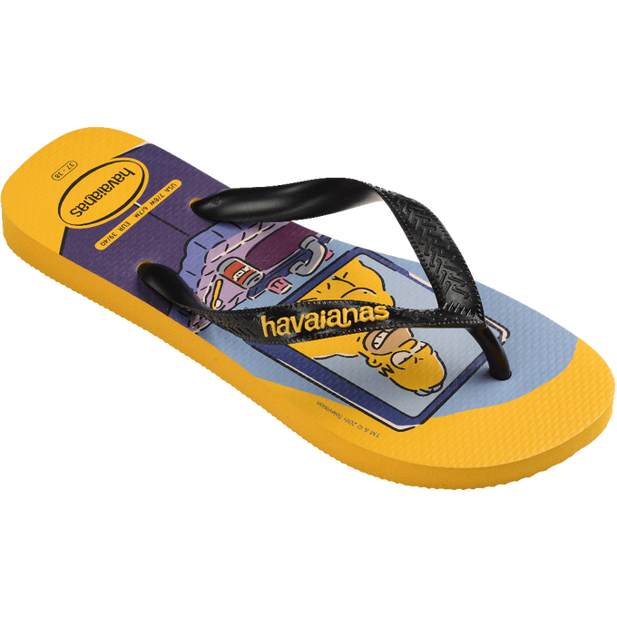 Chinelo Havaianas Simpsons Amarela Masculino/Feminino