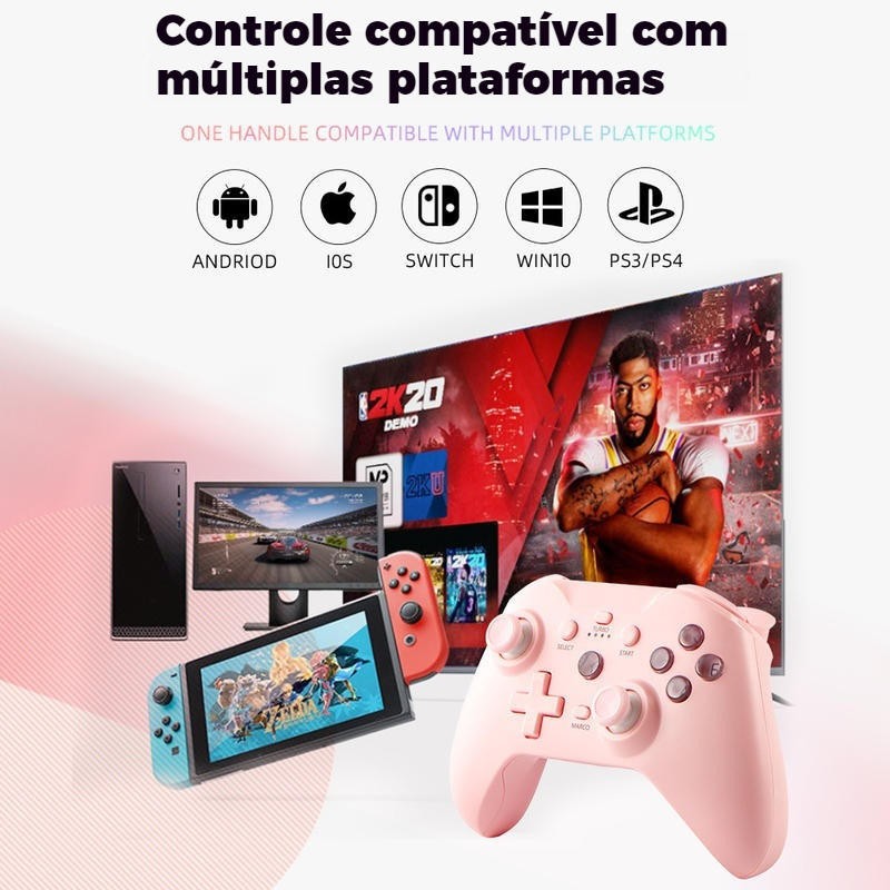 Novo Controle  Sem Fio NS21 Multifuncional PARA Switch, Android/iOS, Windows 7/8/10-PC, PS3 e PS4 em Oferta na Shopee