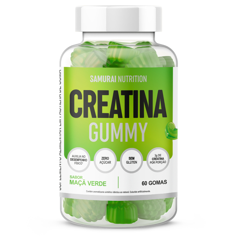 Creatina Gummy 60 Gomas - Samurai Nutrition - Health
