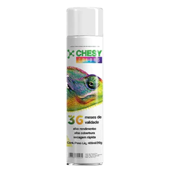 Kit Com 6 Latas de Tinta Spray Alta Temperatura Branco 400ml Chesy