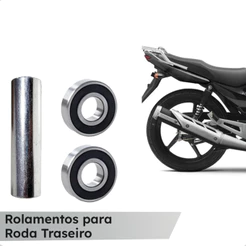 Kit Espaçador com Rolamentos Traseira para YBR