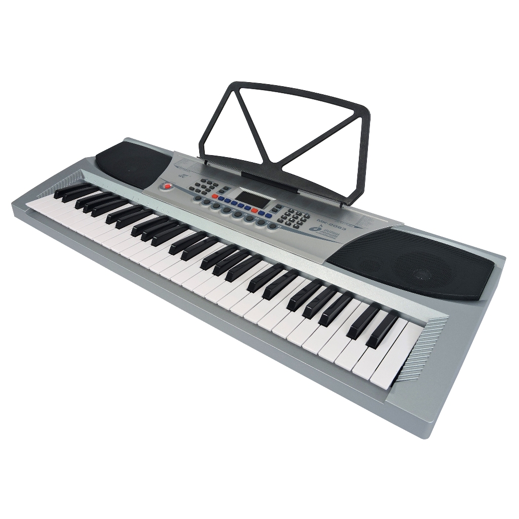 Teclado Musical Meike 54 Teclas MK-2083 - Visor LED + Fonte Bivolt + Suporte Partitura
