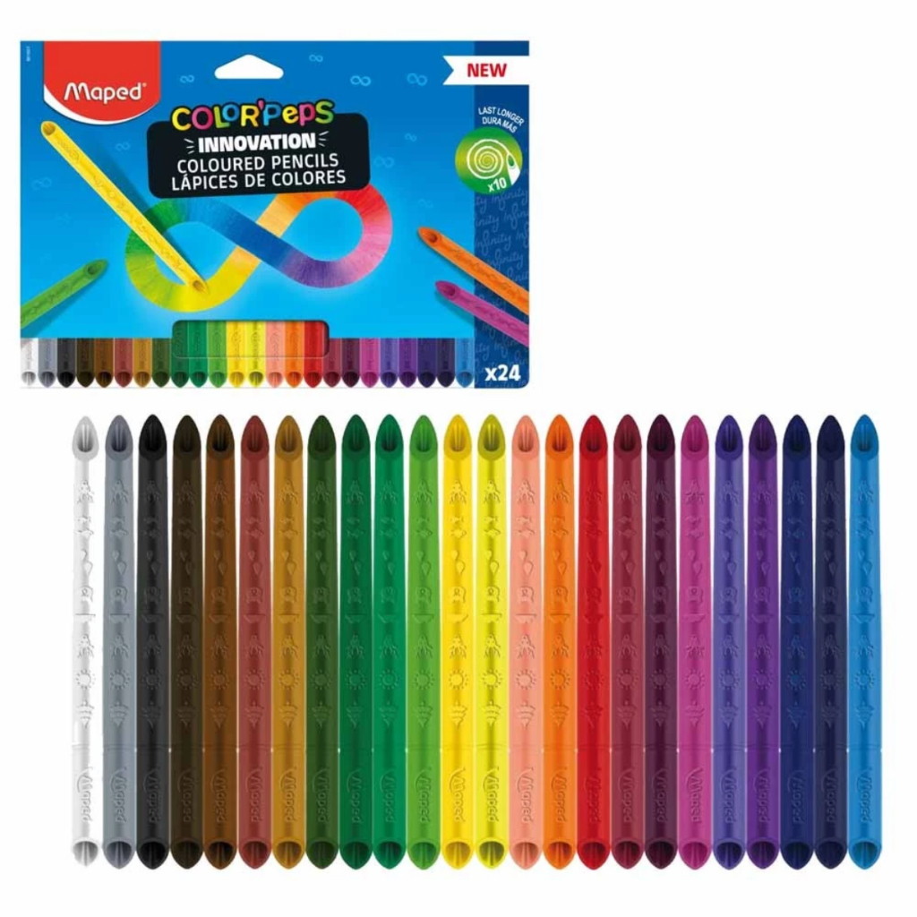 Lápis de Cor Maped Infinity Color'Peps Triangular Infinito 12/18/24