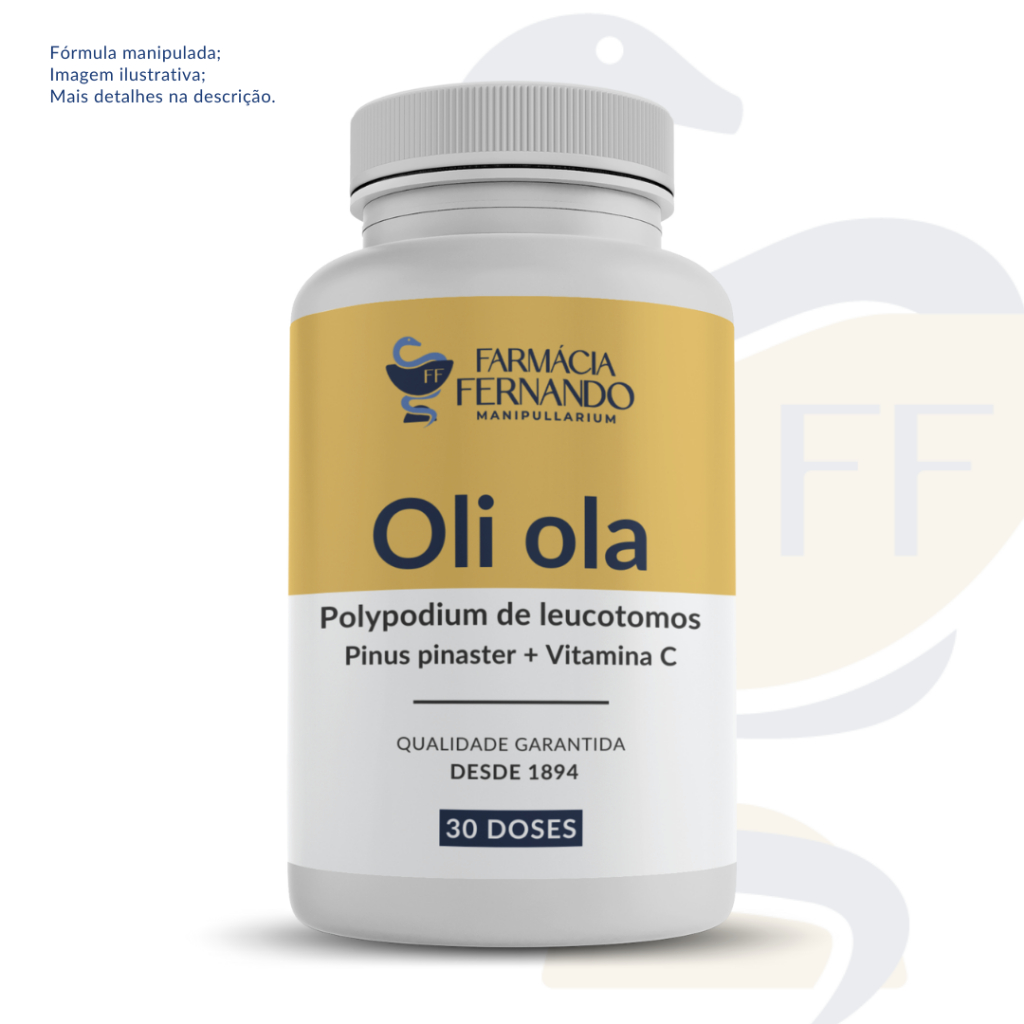 Oli ola + Pinus Pinaster + Polypodium 30 doses em Oferta na Shopee
