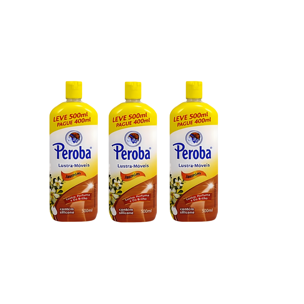 Kit 3 Lustra Móveis Peroba Jasmim King 500ml