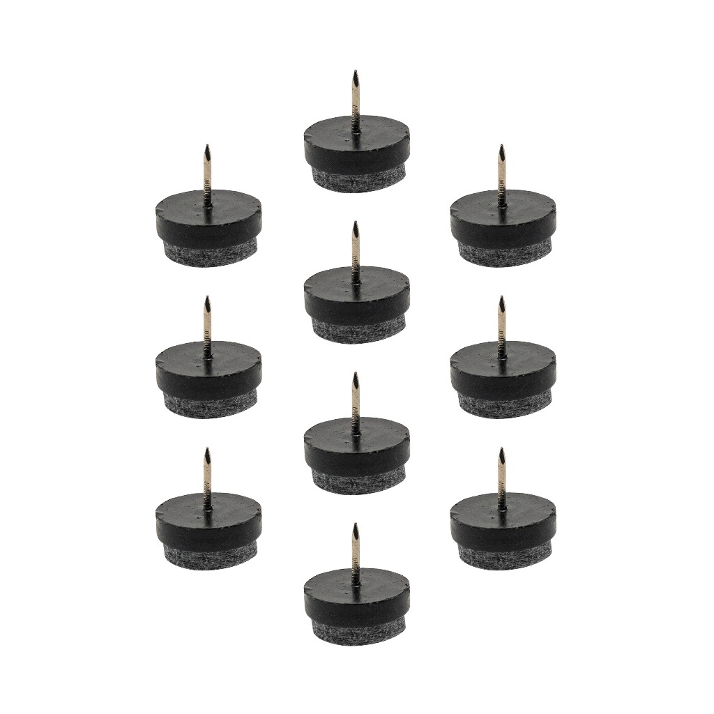Kit Com 24 Sapata De Móveis Cadeira Poltrona Prego Feltro 24mm