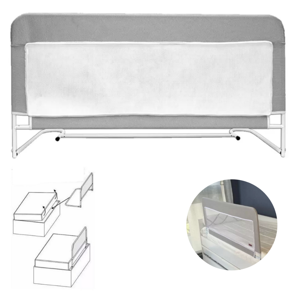 Grade Proteção para Cama Alta Premium Bebe Idoso 120x60cm