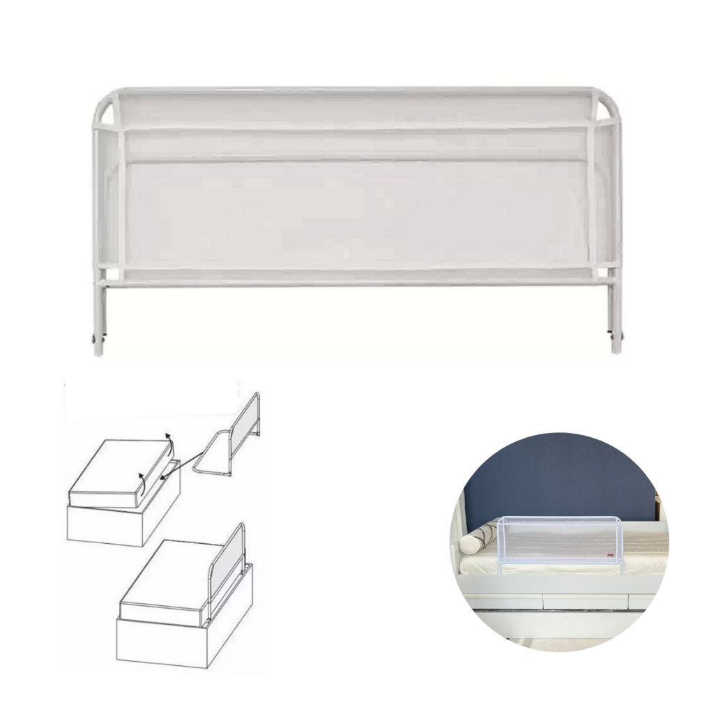 Grade Proteção para Cama Com Tela de Segurança Bebe Idoso 91cm x 48cm