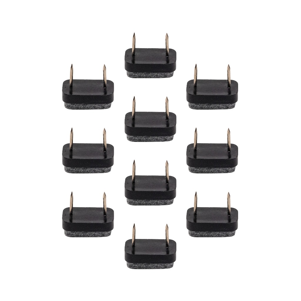 30 Sapata 2 Furo Pés Sapata Mesa Plástico 30x19mm Resistente
