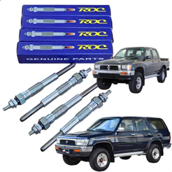 KIT Vela Aquecedora Hilux E Sw4 2.8 3.0 Maçarico 1990 A 2001 Railux 2.8 E 3.0 Aspirado DIESEL