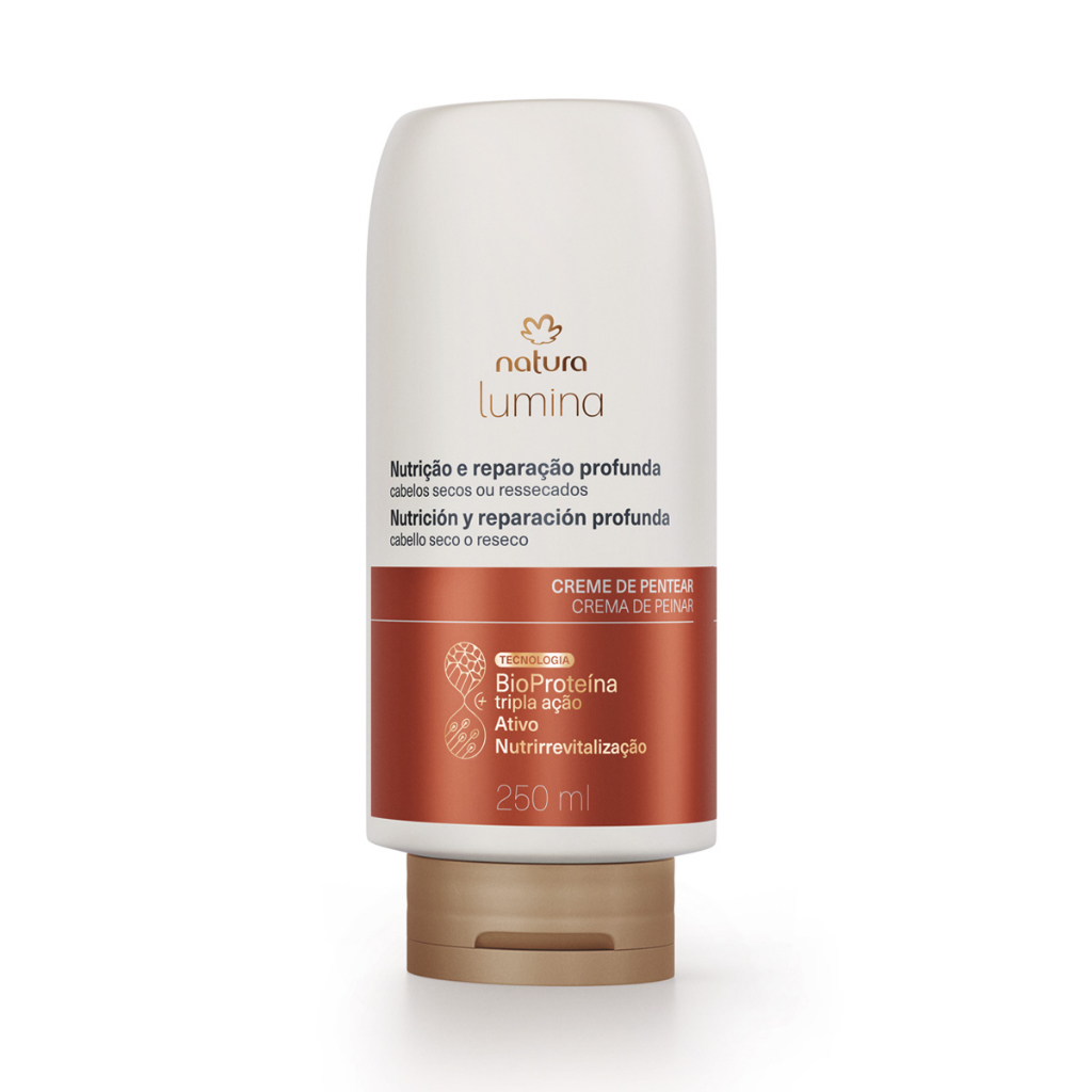 Creme de Pentear Cabelos Secos Lumina Natura - 250ml em Oferta na Shopee