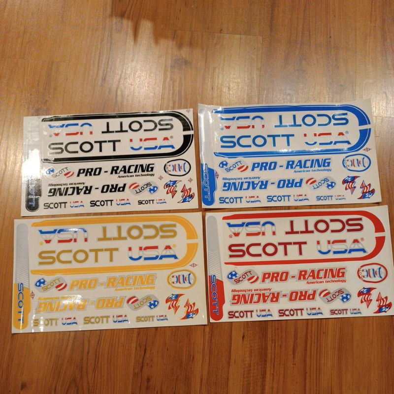 Adesivo Bicicleta Scott Pro Racing USA Bike