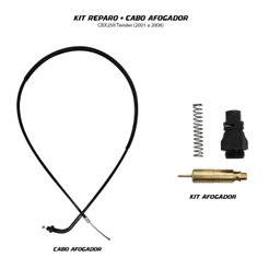 Kit Cabo + Válvula do Afogador Honda CBX 250 Twister 2001 a 2008