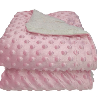 MANTA PARA SAIDA DE MATERNIDADE, RN SOFT BOLHA COM SHERPPA NA MEDIDA DE 75cmx1metro em Oferta na Shopee