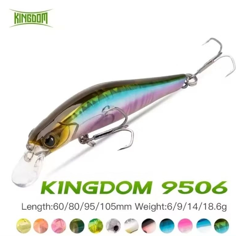 KINGDOM Iscas de Pesca Minnow Afundando da Marca Kingdom Kingart 6g 9g 14g 18,6g Jerkbaits com Boa Ação