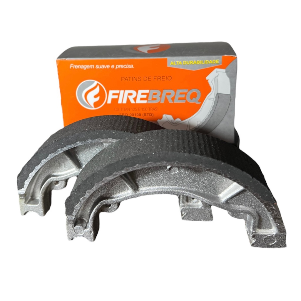 Patim Lona de Freio Titan Fan 0,50 Traseiro Firebreq