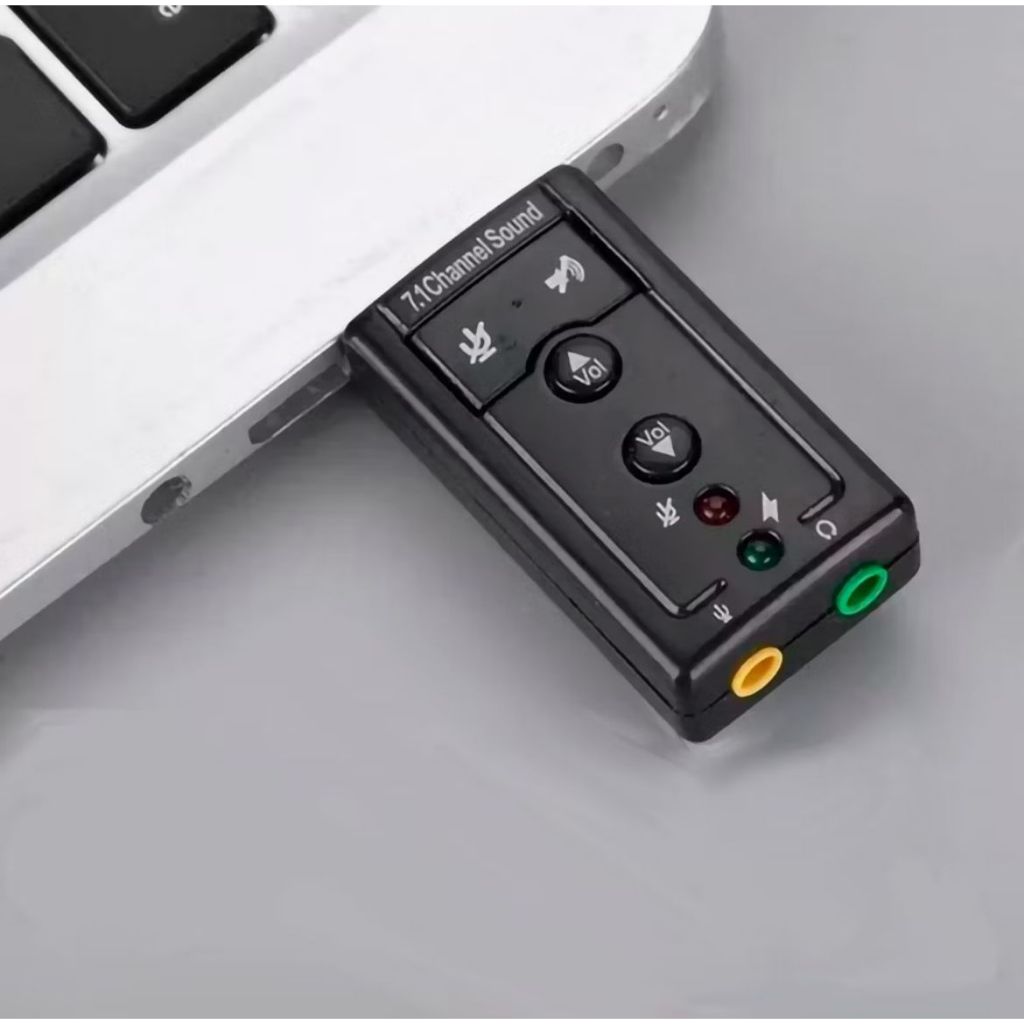 Placa De Som Usb 7.1 Canais Adaptador Áudio Fone De Ouvido, Notebook - ENVIO IMEDIATO