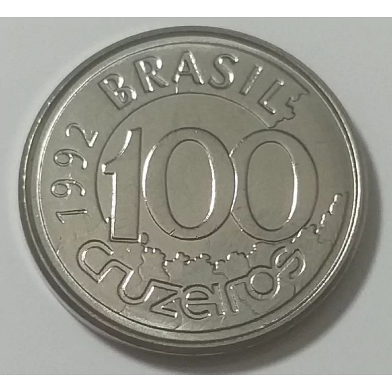 Moeda de 100 Cruzeiros Brasil 🇧🇷 SOB - 1992 + Coin Holder