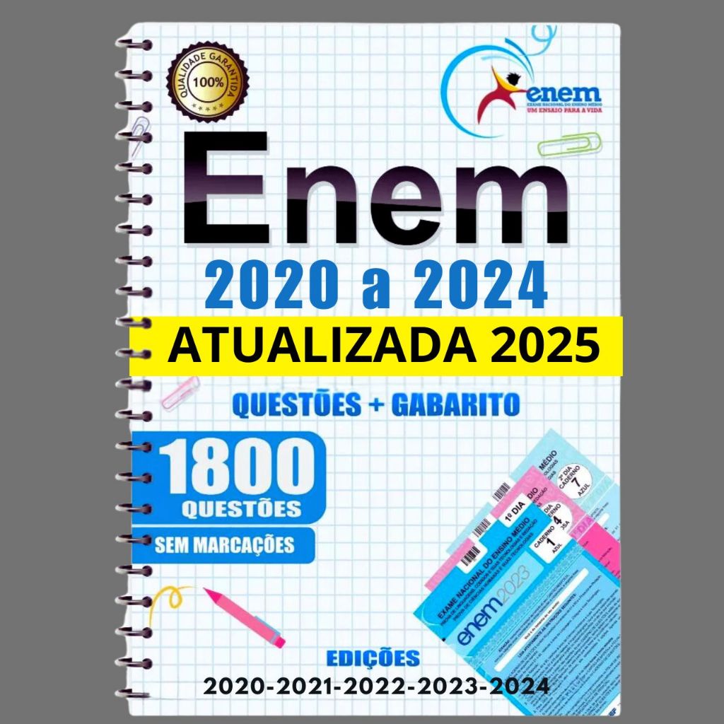 Material Completo ENEM - Provas e Gabaritos 2020-2024