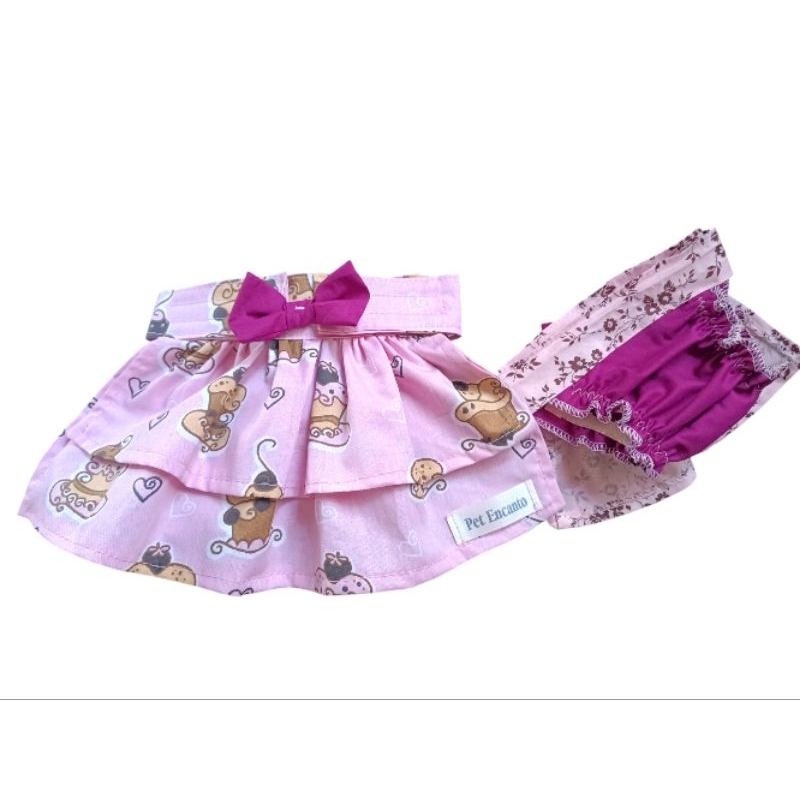 Trio de Calcinhas Saia Pet em Oferta na Shopee