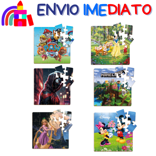 Kit 2 - Jogos Quebra Cabeça Infantil - Em Madeira Mdf - 20 Peças Cada - Pode Escolher