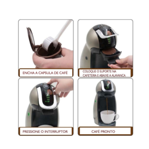 1 Pc Capsula De Super Crema Cápsula Café Reutilizável Refrescante Efectivo Boa Relação Custo Benefício