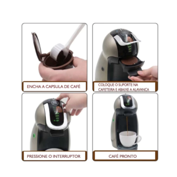 1 Pc Capsula De Super Crema Cápsula Café Reutilizável Refrescante Efectivo Boa Relação Custo Benefício