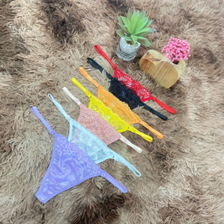 Kit c/6 unidades de calcinha fio dental regulagem lingerie sexy em Oferta na Shopee