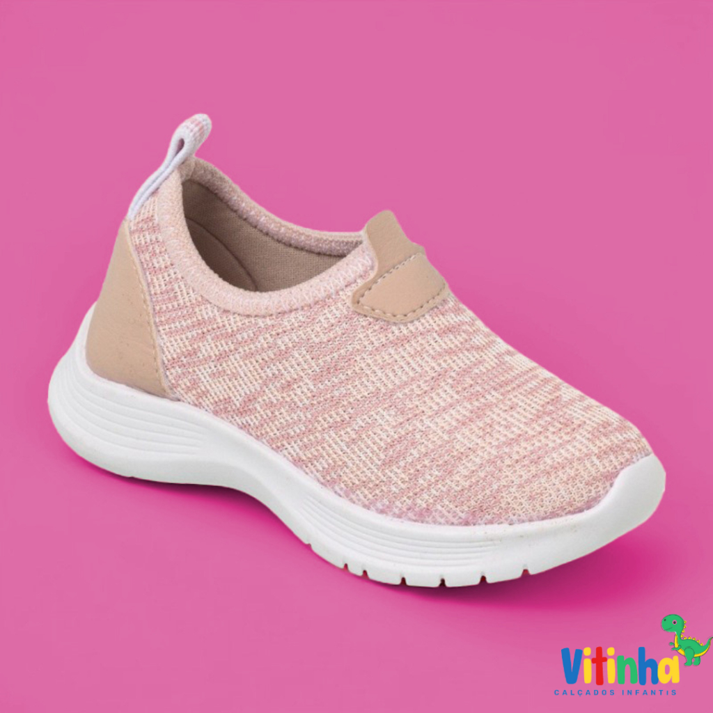 Sapatinho Tenis Infantil Meia Menina Calce Fácil Volta as Aulas Princesa Varias Cores em Oferta na Shopee