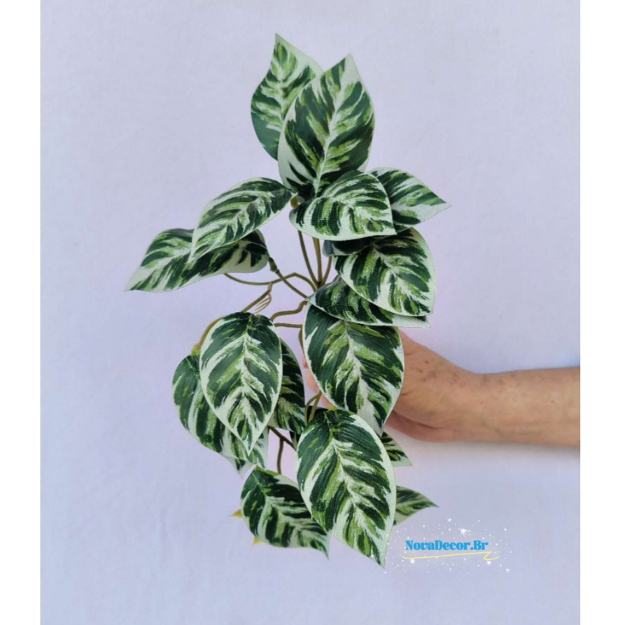 Buquê de Folhagem artificial com 18 folhas ideal para arranjos e decoração de festas, jardim, muro ingles,folhagem caida em Oferta na Shopee