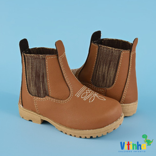 Bota Botinha Infantil Jeca Infantil Masculina Menino Bebe em Oferta na Shopee