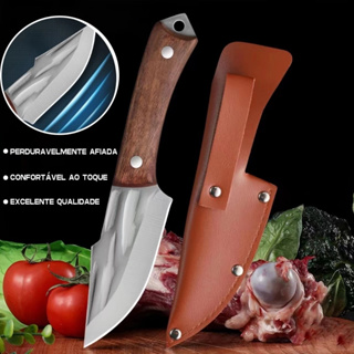 Faca de Desossa Profissional, Cutelo de Carne em Aço Inoxidável Faca Mongol para Cozinha com Bainha em Oferta na Shopee