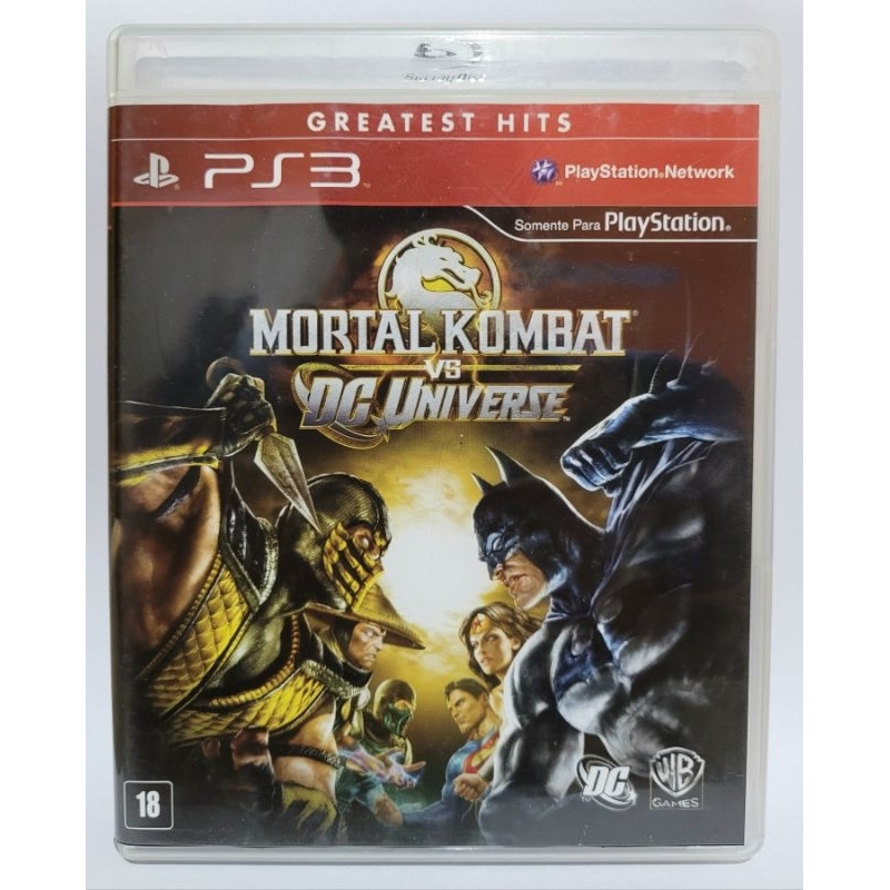Mortal kombat vs DC univers, jogo original para ps3 mídia física