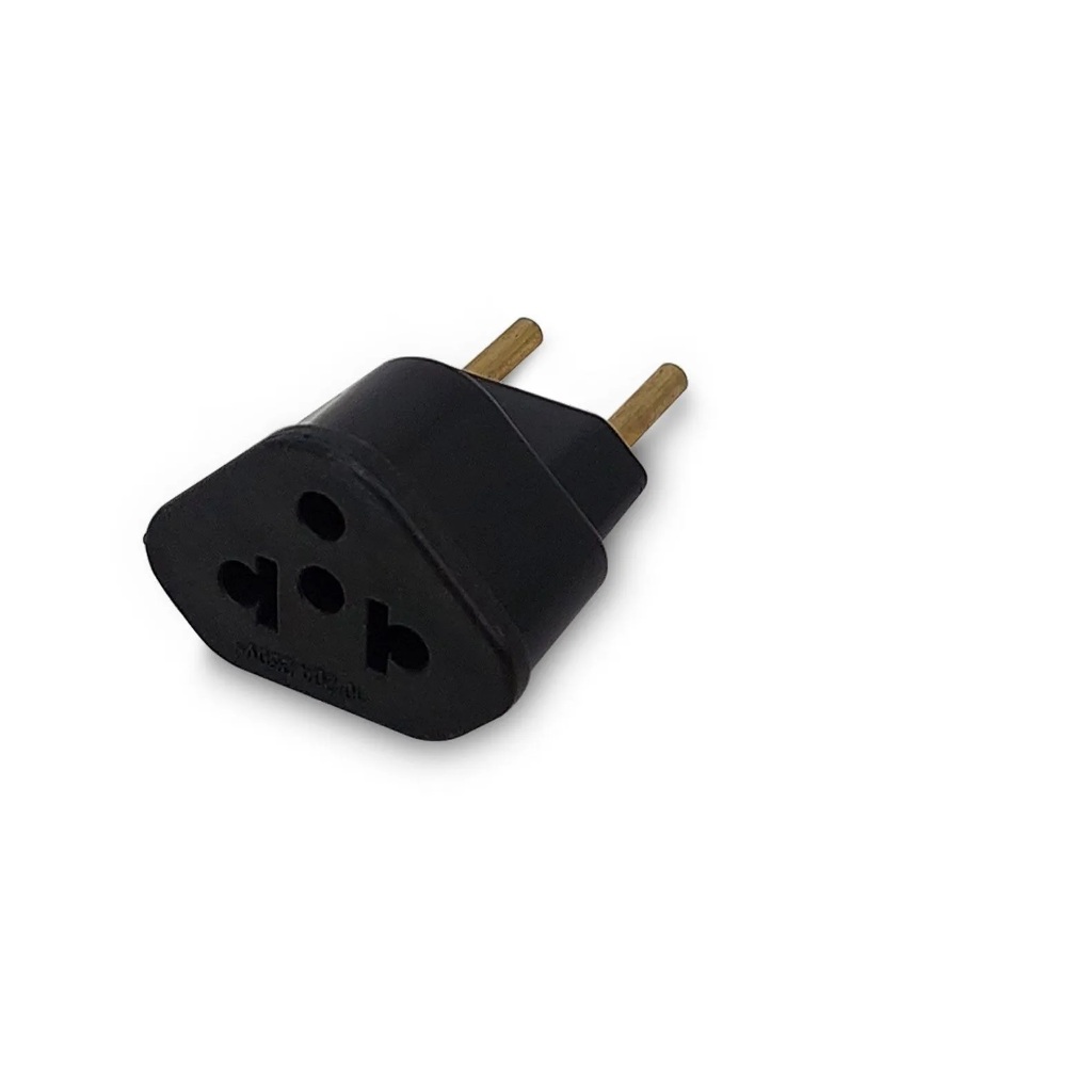 Adaptador Tomada Universal Multi. Compatível com TOMADA PADRÃO NOVO TRIPOLAR ou TOMADA PADRÃO ANTIGO