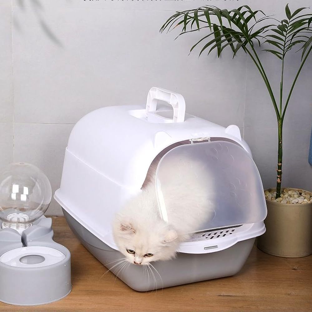MIW Kit Caixa de Areia Furba para Gatos Encantadora Alta Gigante com Pá higiênica Adequado para gatos de 0 a 30 kg em Oferta na Shopee
