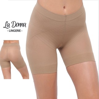 Shorts MODELADOR Compressao Short Cintura Alta Segunda Pele Media Bege LaDonna